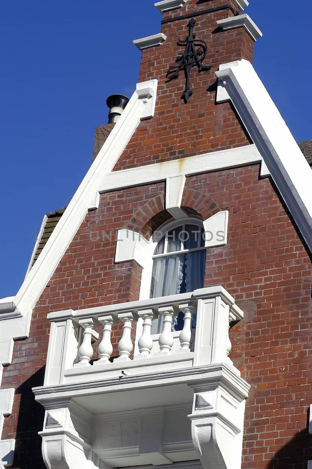 frontage of building of Touquet in the north of France                                