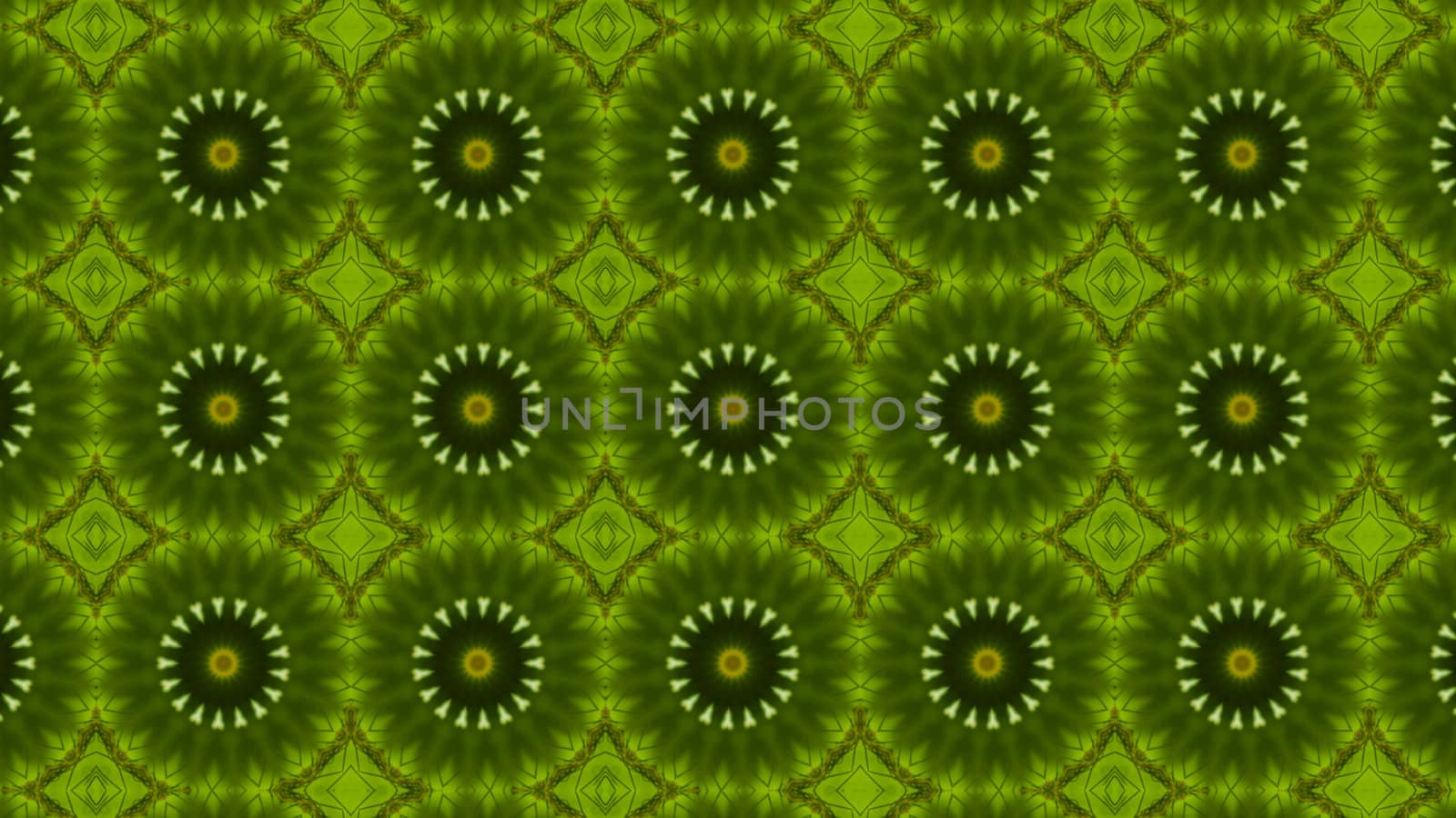 Original pattern design, abstract art, green wheels