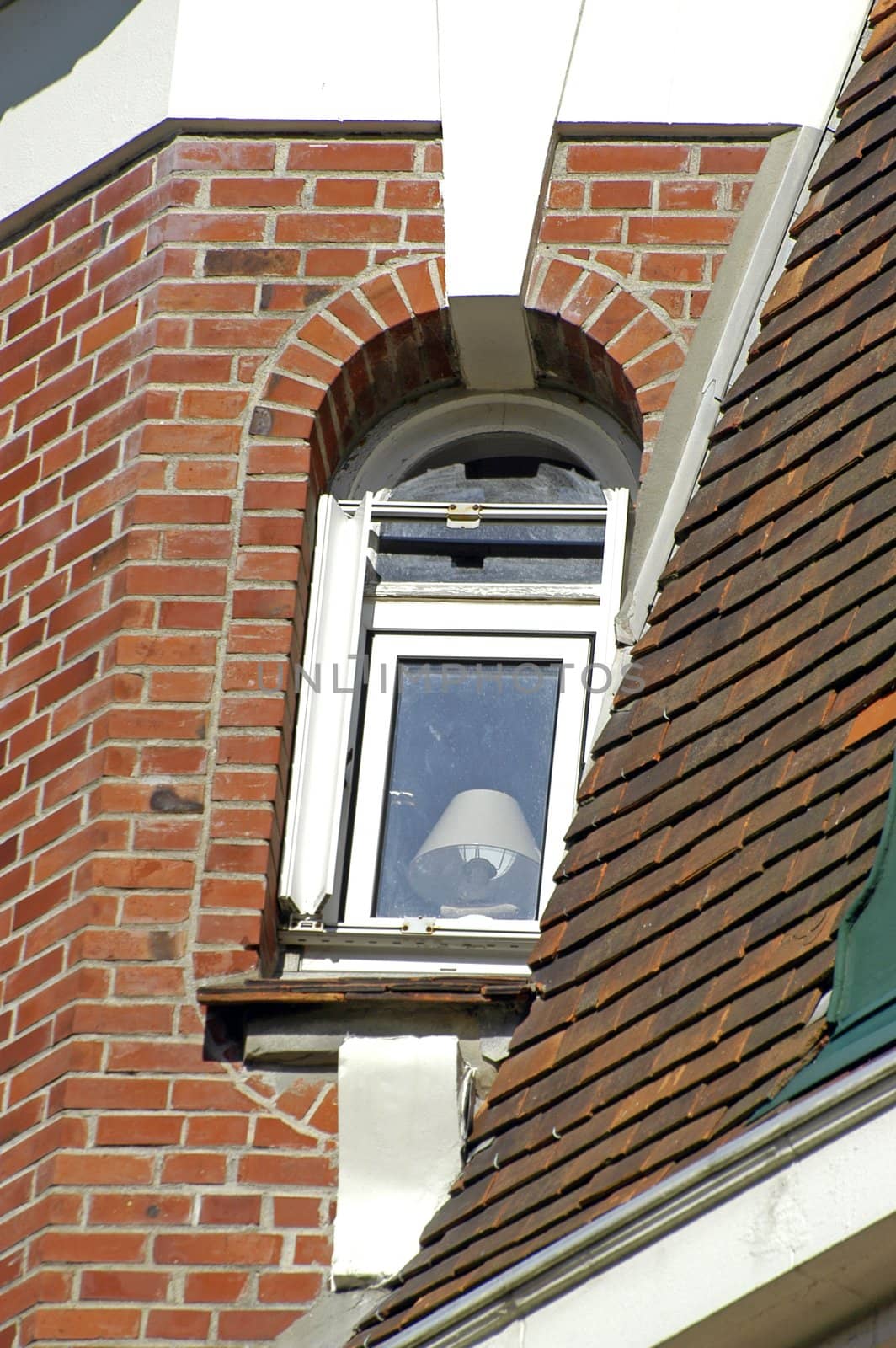 frontage of building of Touquet in the north of France                                