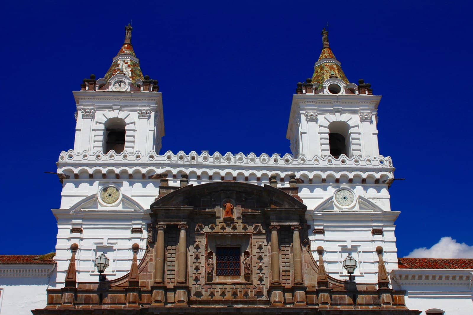 Monastery of San Francisco, oldest church in Quito, Ecuador
