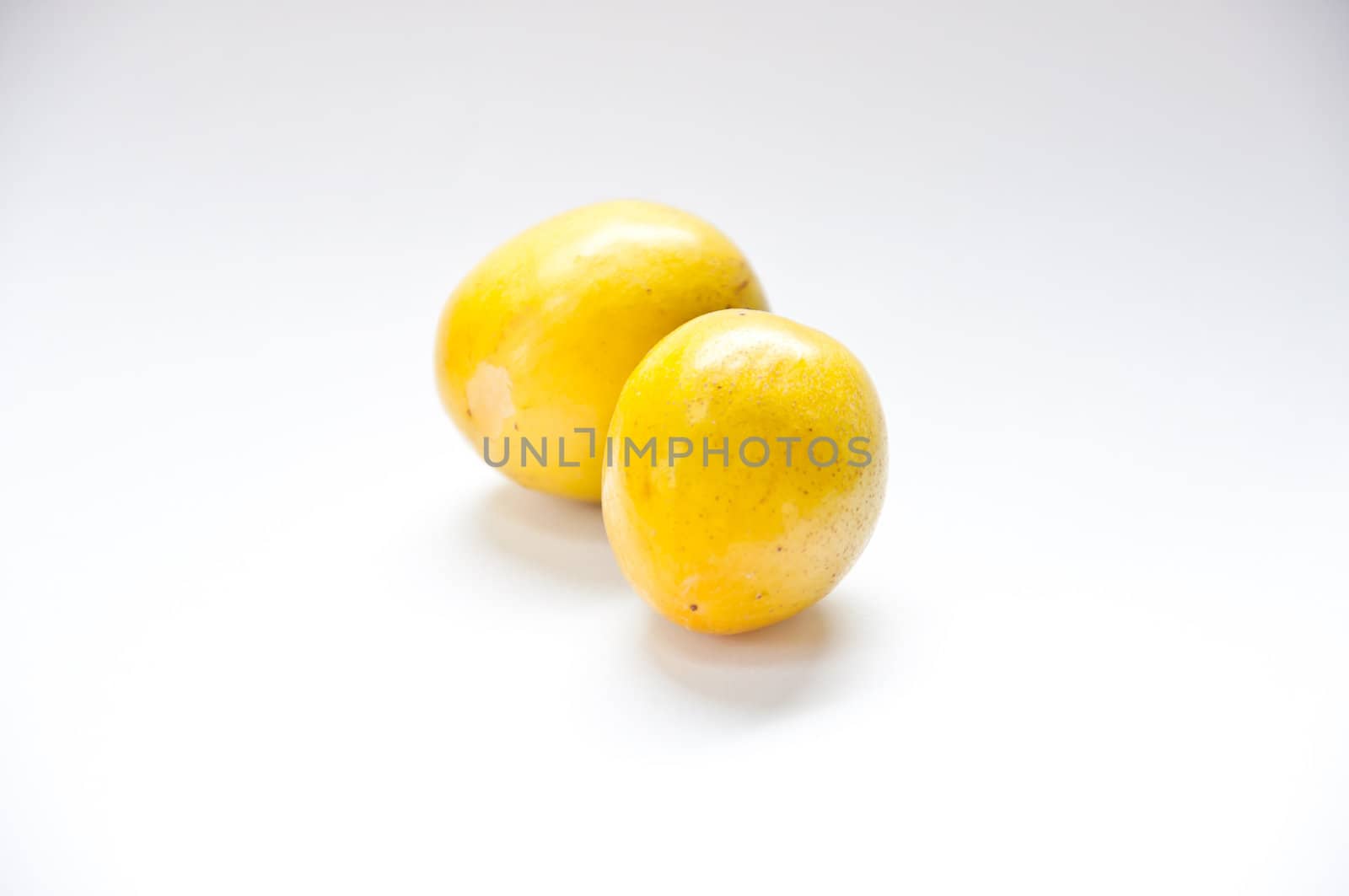 monkey apple fruit on white background