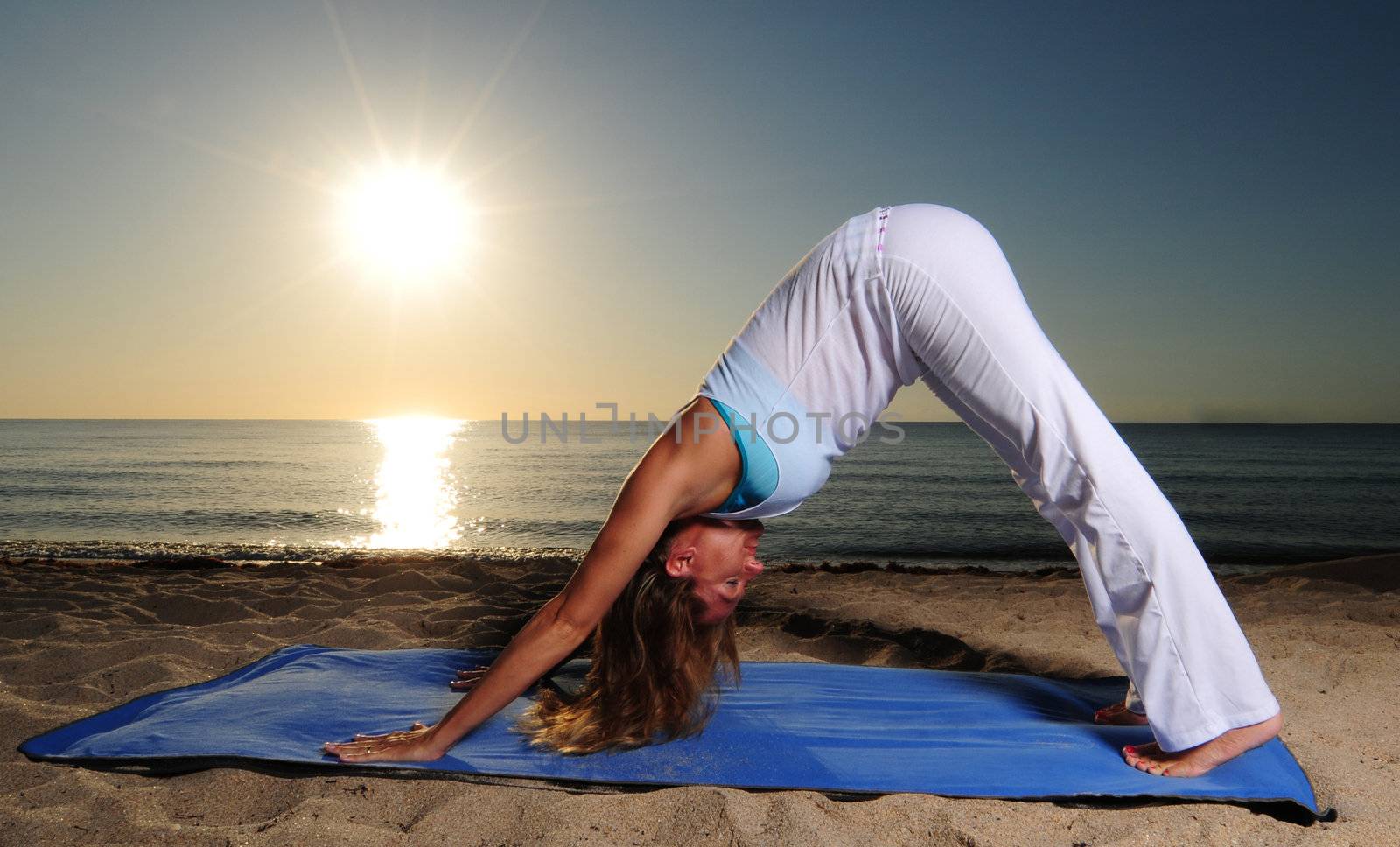 downward facing dog yoga pose by ftlaudgirl