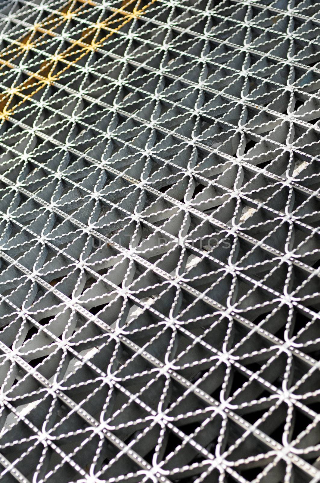 Textured metal grate texture from a bridge