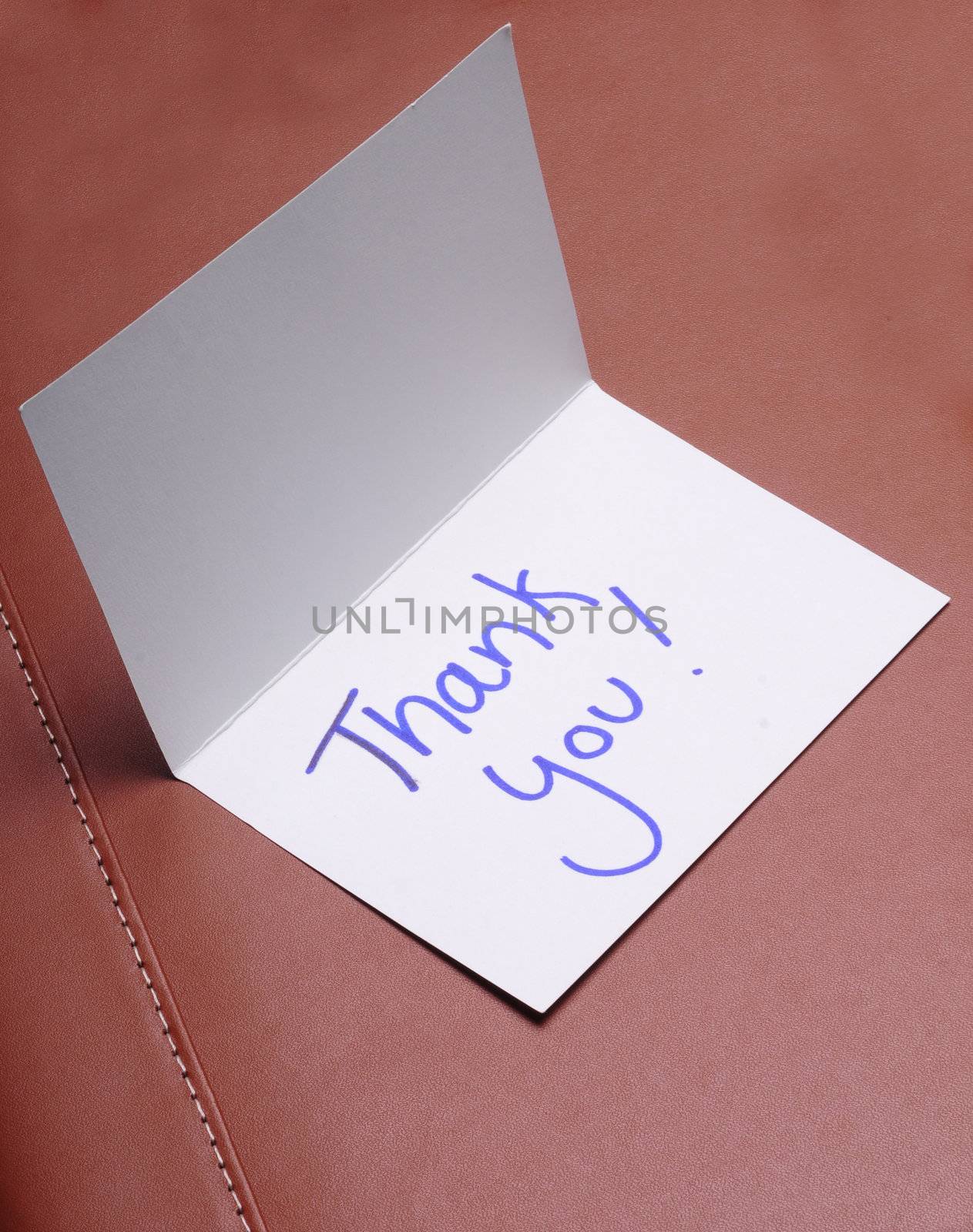 A handwritten thank you card to show gratitude and appreciate