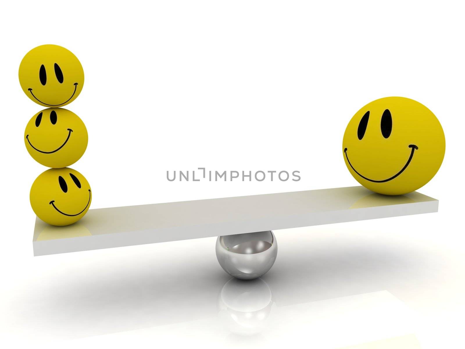 Balance funny yellow smilies by GreenMost