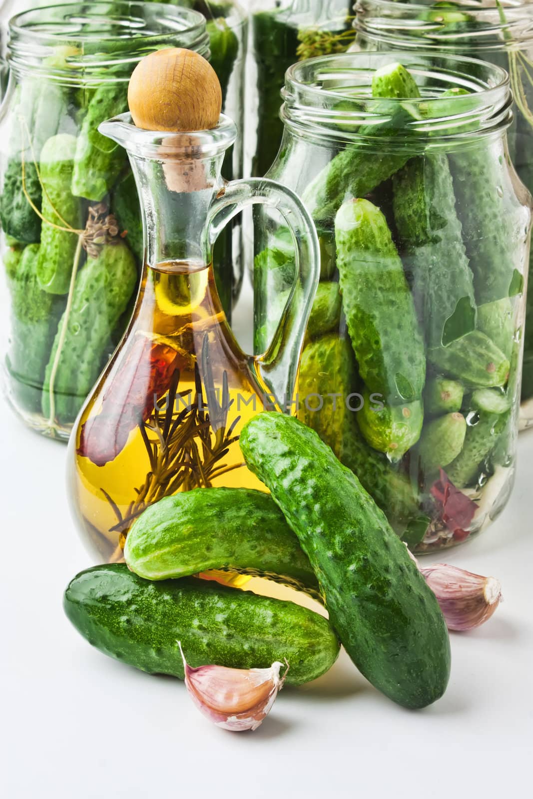 harvesting and canning cucumbers by oleg_zhukov