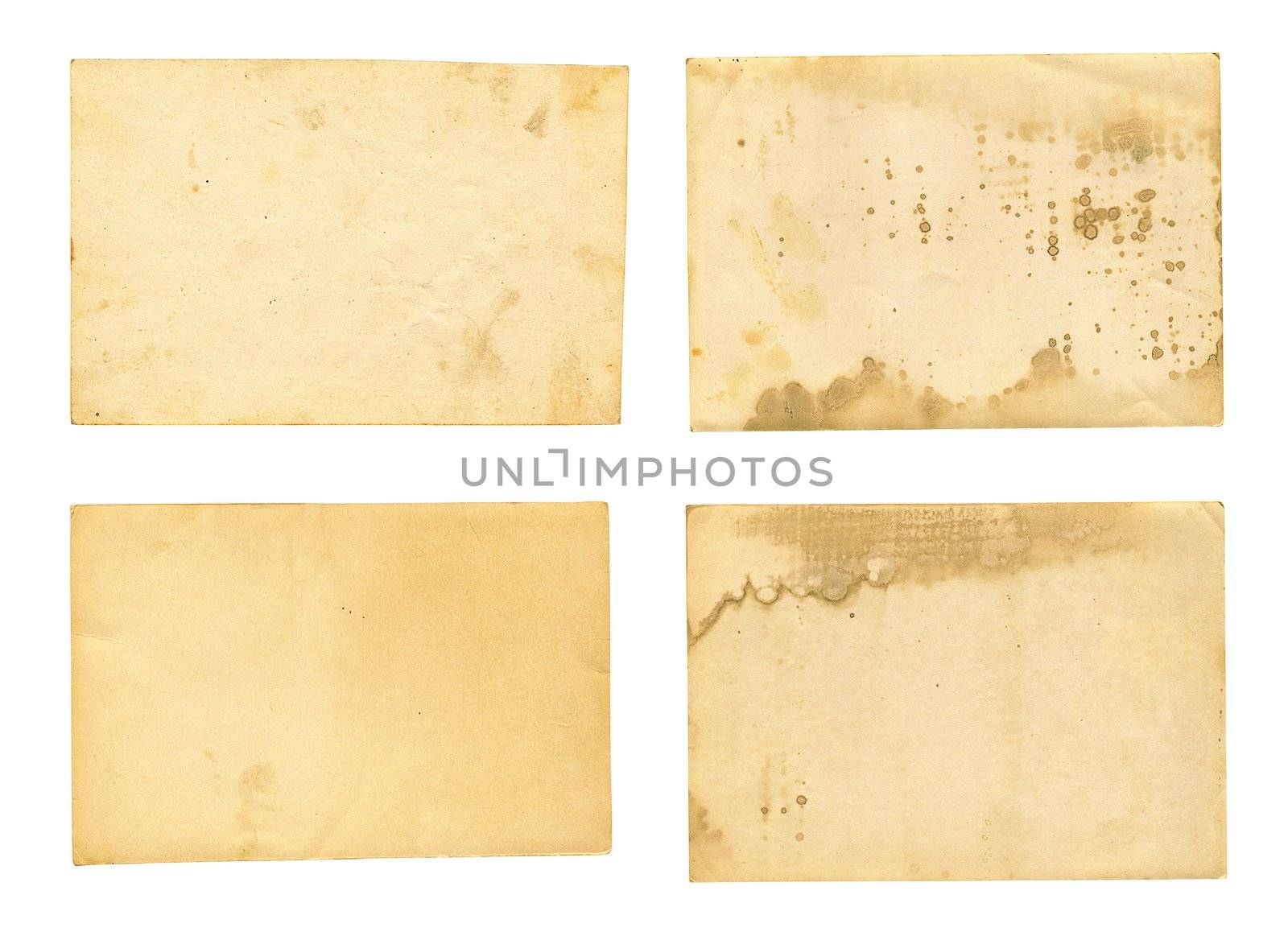 collection of various old photos on white background. each one is shot separately