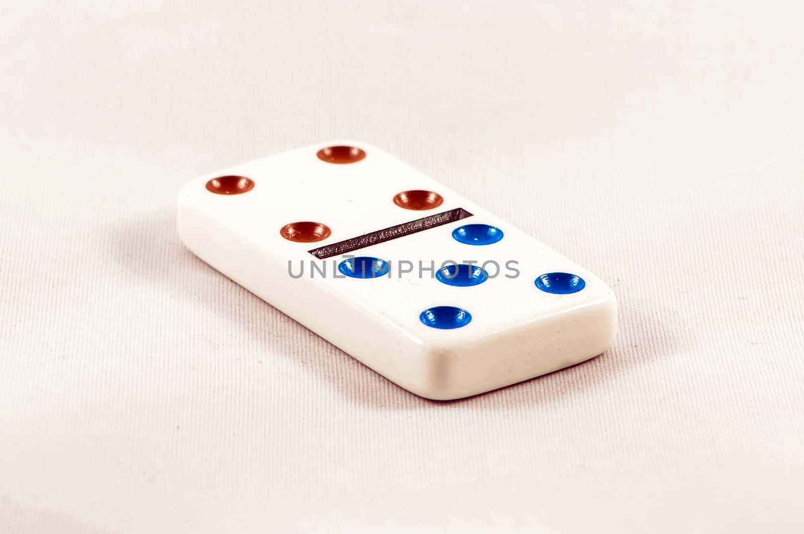 domino pieace isolated on white background