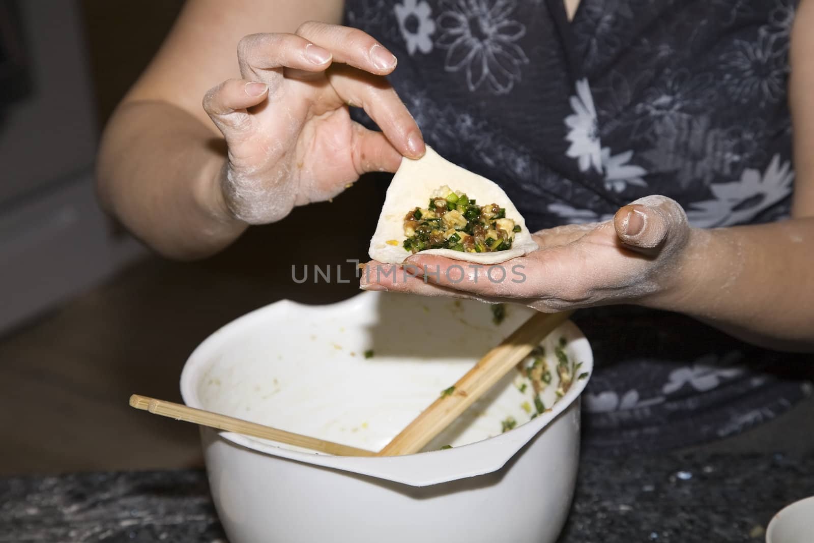 Making Dumplings Spring Festival China by bill_perry