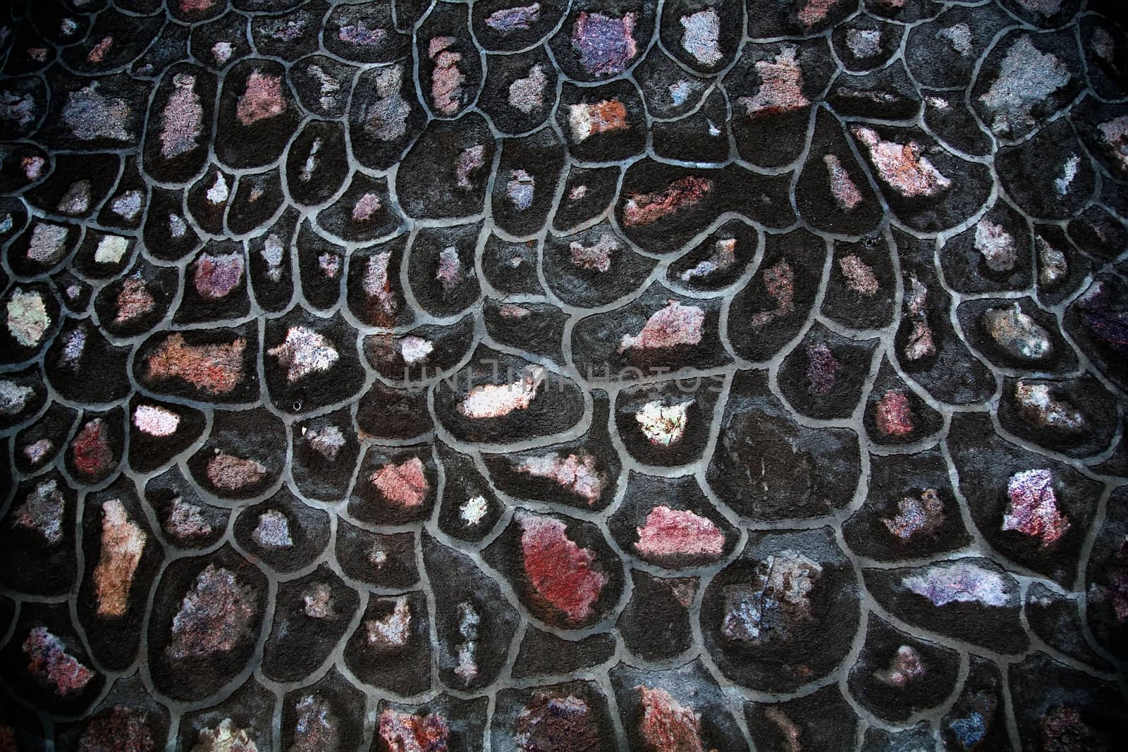 Rock Wall Patterns Binglin Si Buddhist Temple Lanzhou Gansu China

Resubmit--In response to comments from reviewer have further processed image to reduce noise, sharpen focus and adjust lighting.