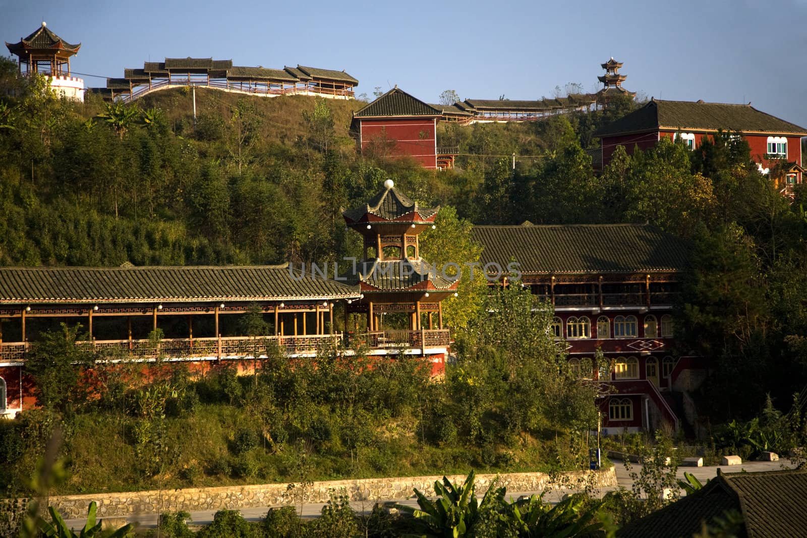 Old Chinese Restaurant Countryside Guizhou Province China by bill_perry