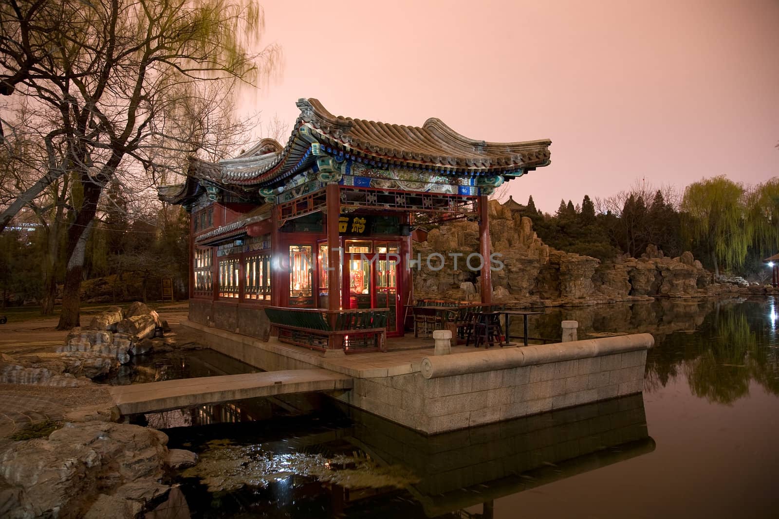 Stone Boat Temple of Sun Beijing China by bill_perry