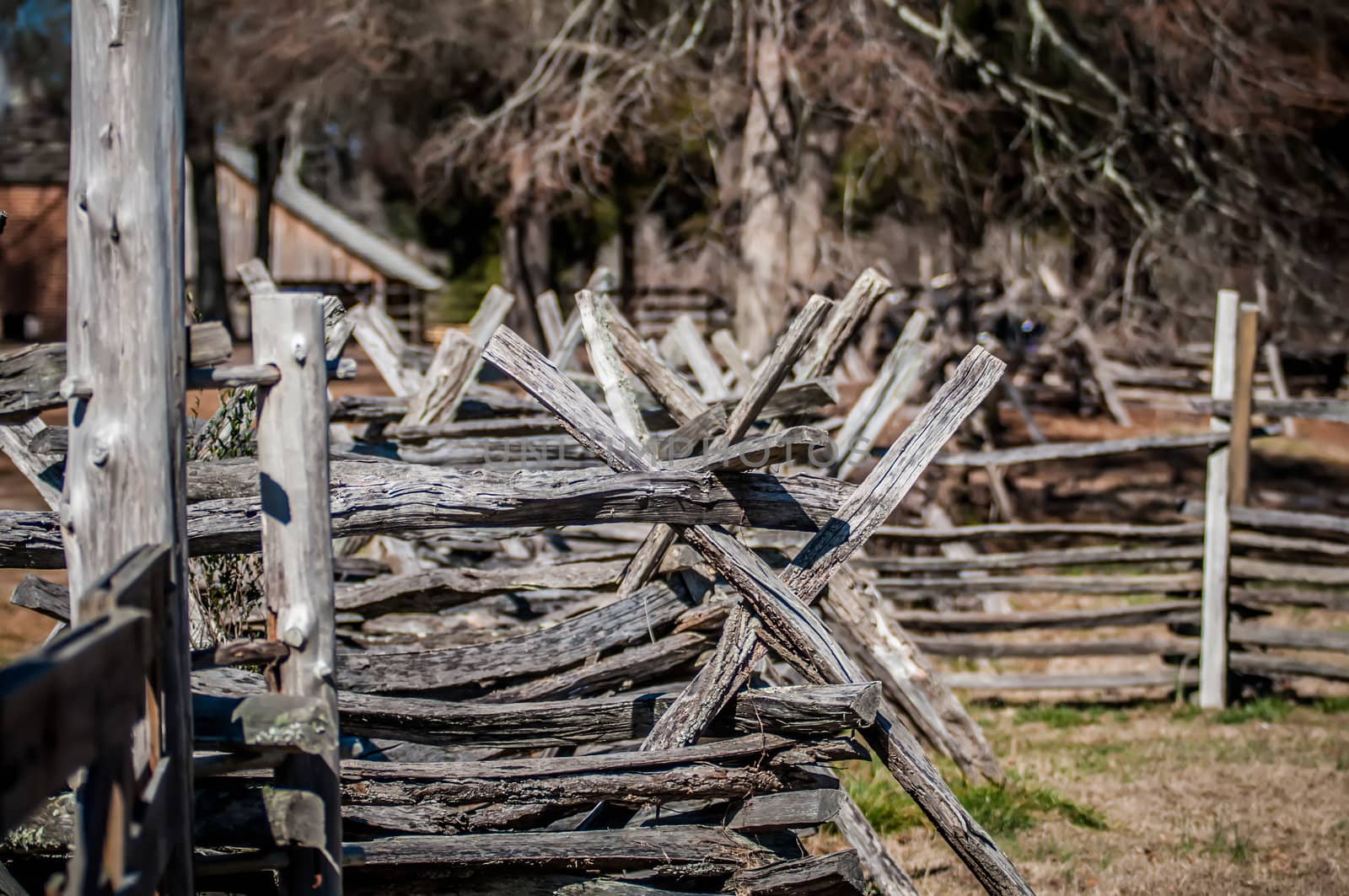 old country village fence by digidreamgrafix