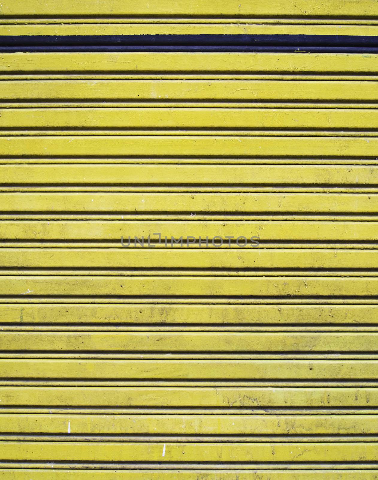 Metal security roller door background 