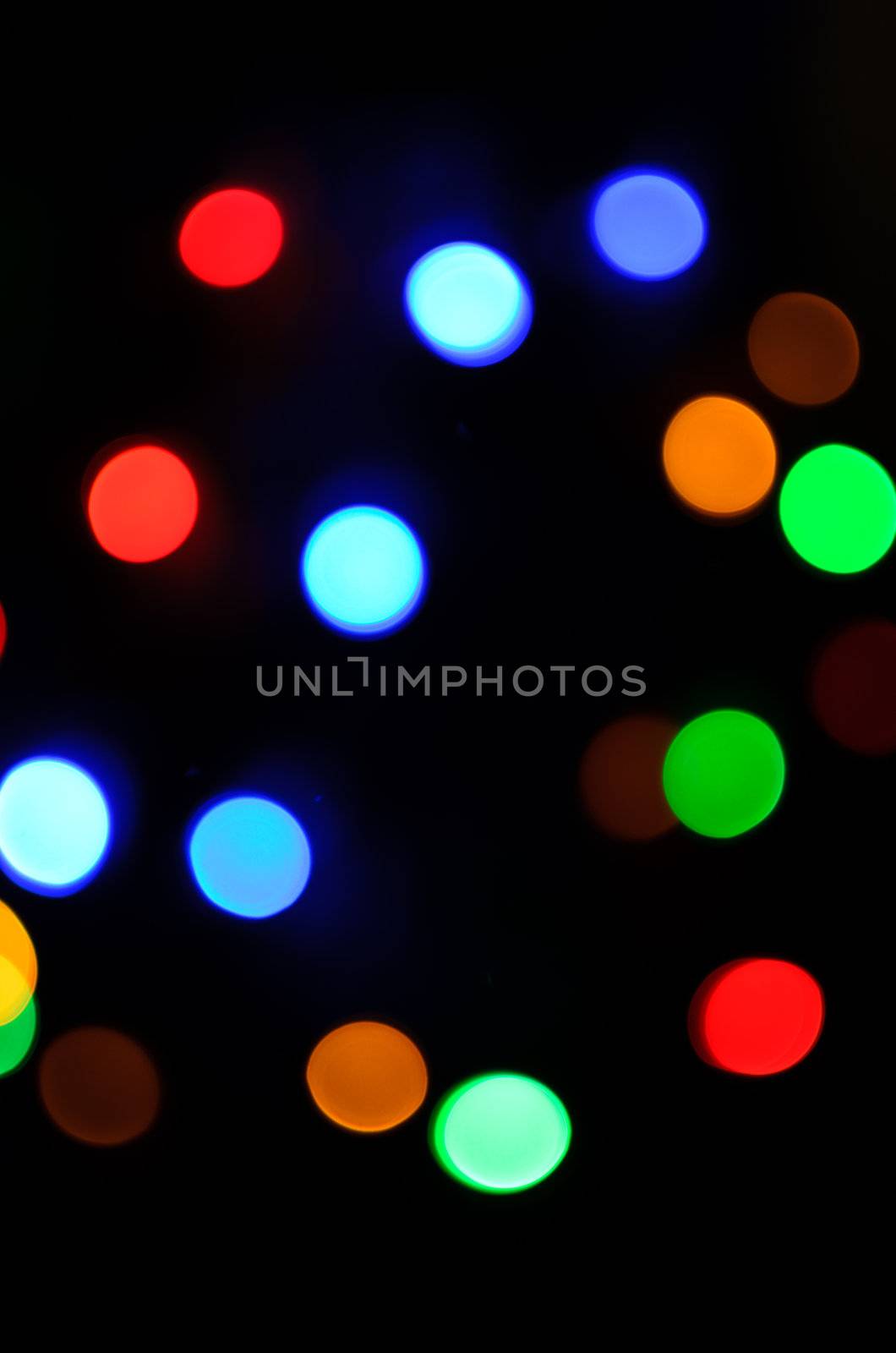 bokeh background on black background