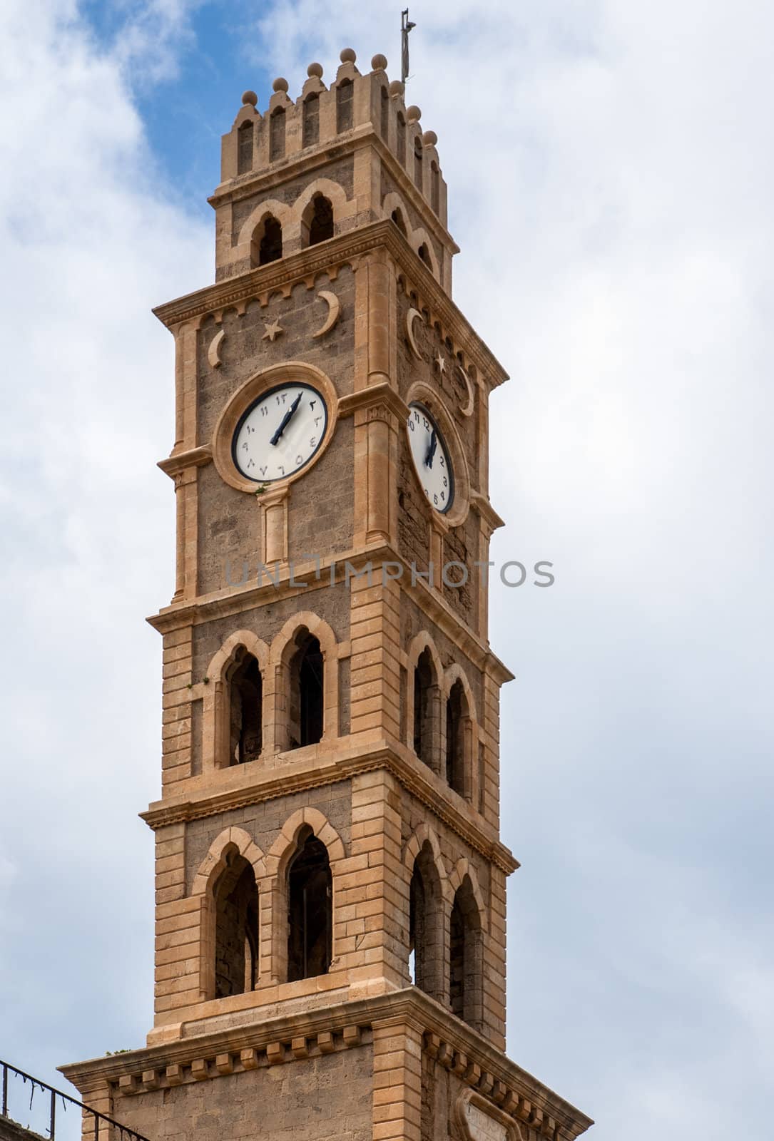 old clock tower akko israel by Zhukow