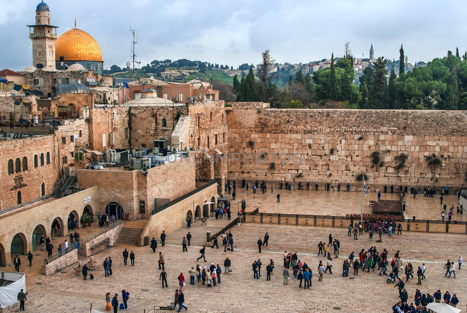 The Western Wall,Temple Mount, Jerusalem by Zhukow