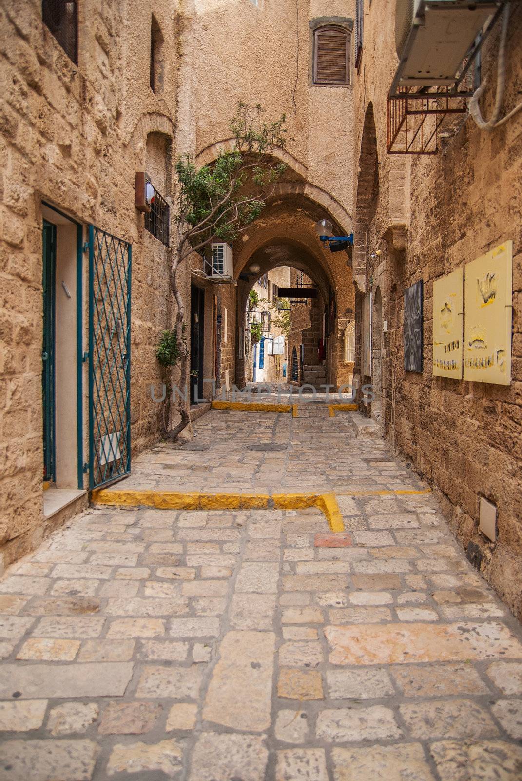 Old Jaffa street, Israel by Zhukow