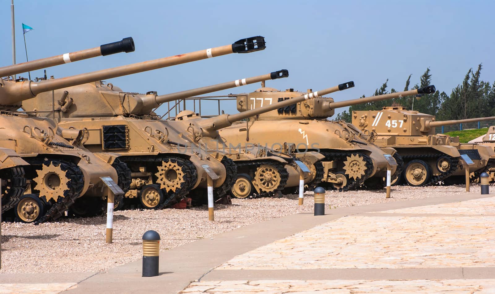 Memorial  and the Armored Corps Museum in Latrun, Israel by Zhukow