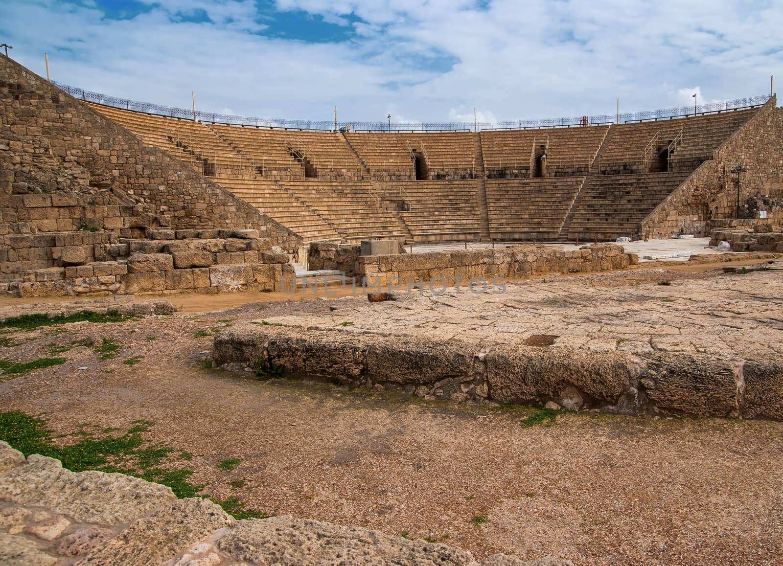 Caesarea Ancient theatre in the north Israel by Zhukow