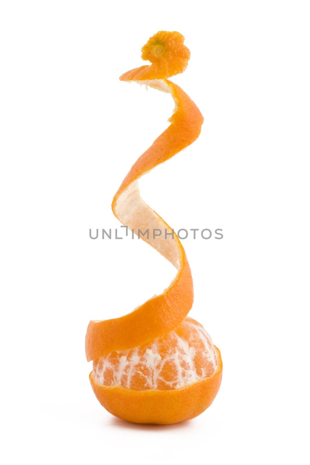 Peeled tangerine by Gbuglok