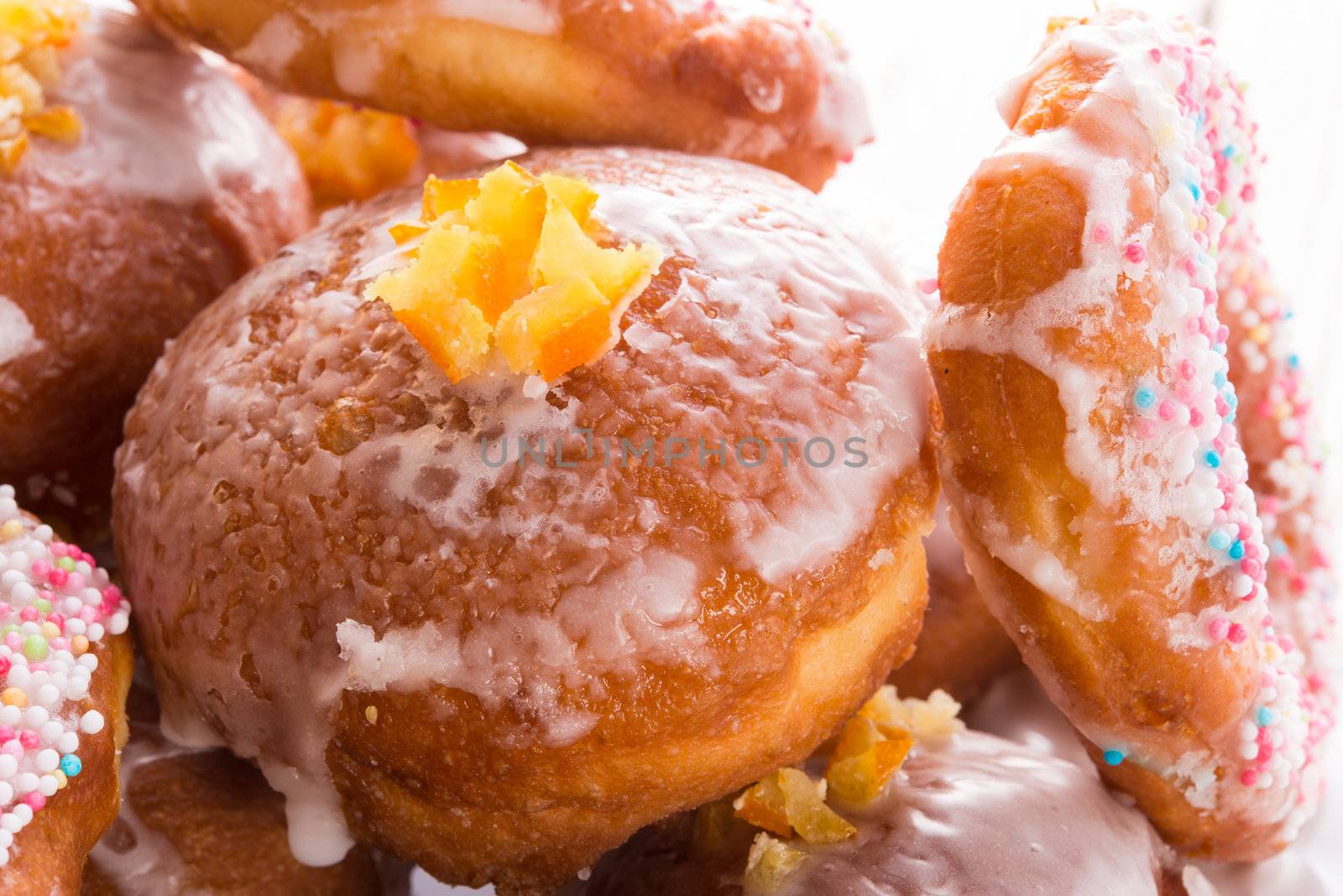 bismarck doughnuts on a plate by Darius.Dzinnik