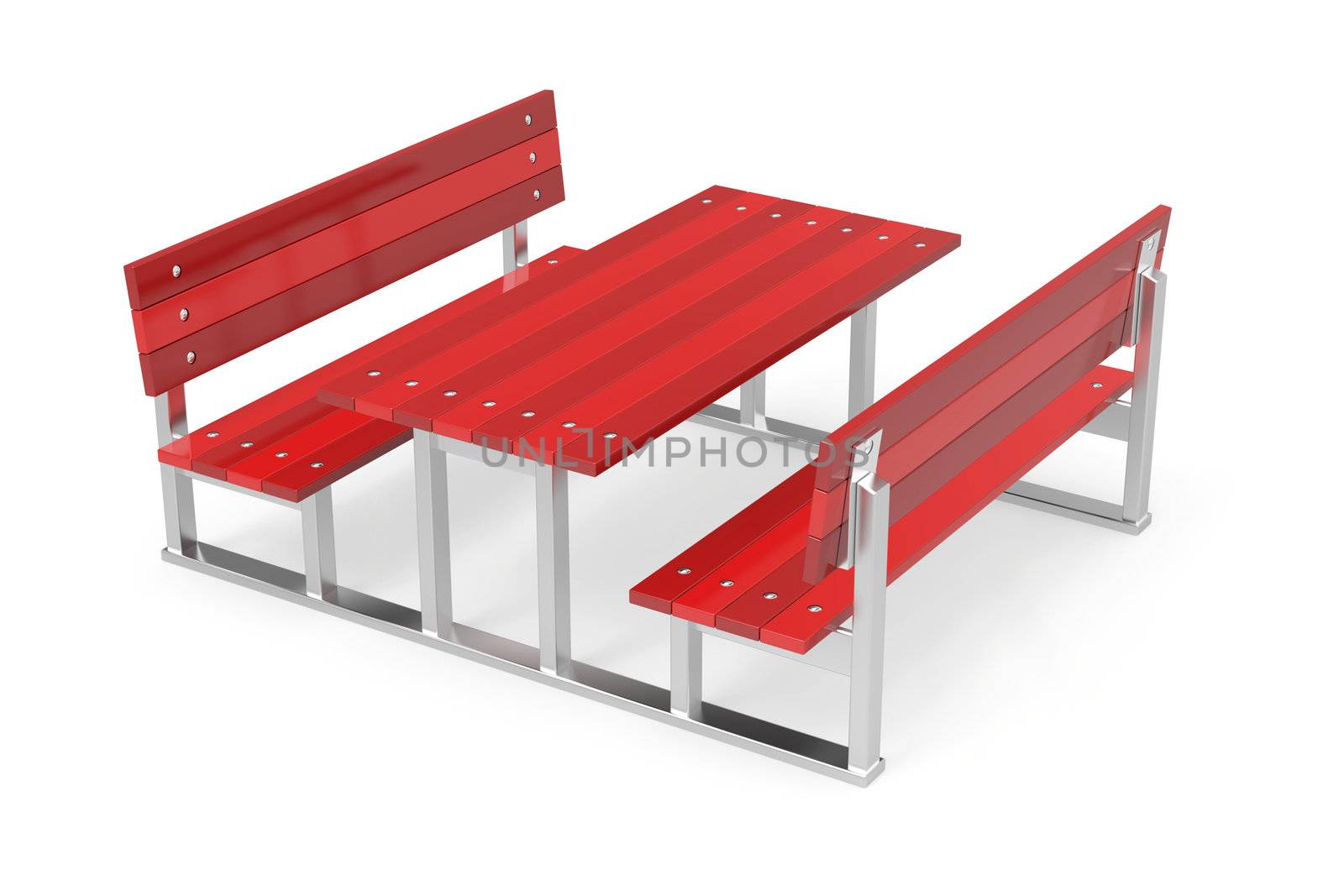 Benches and table by magraphics