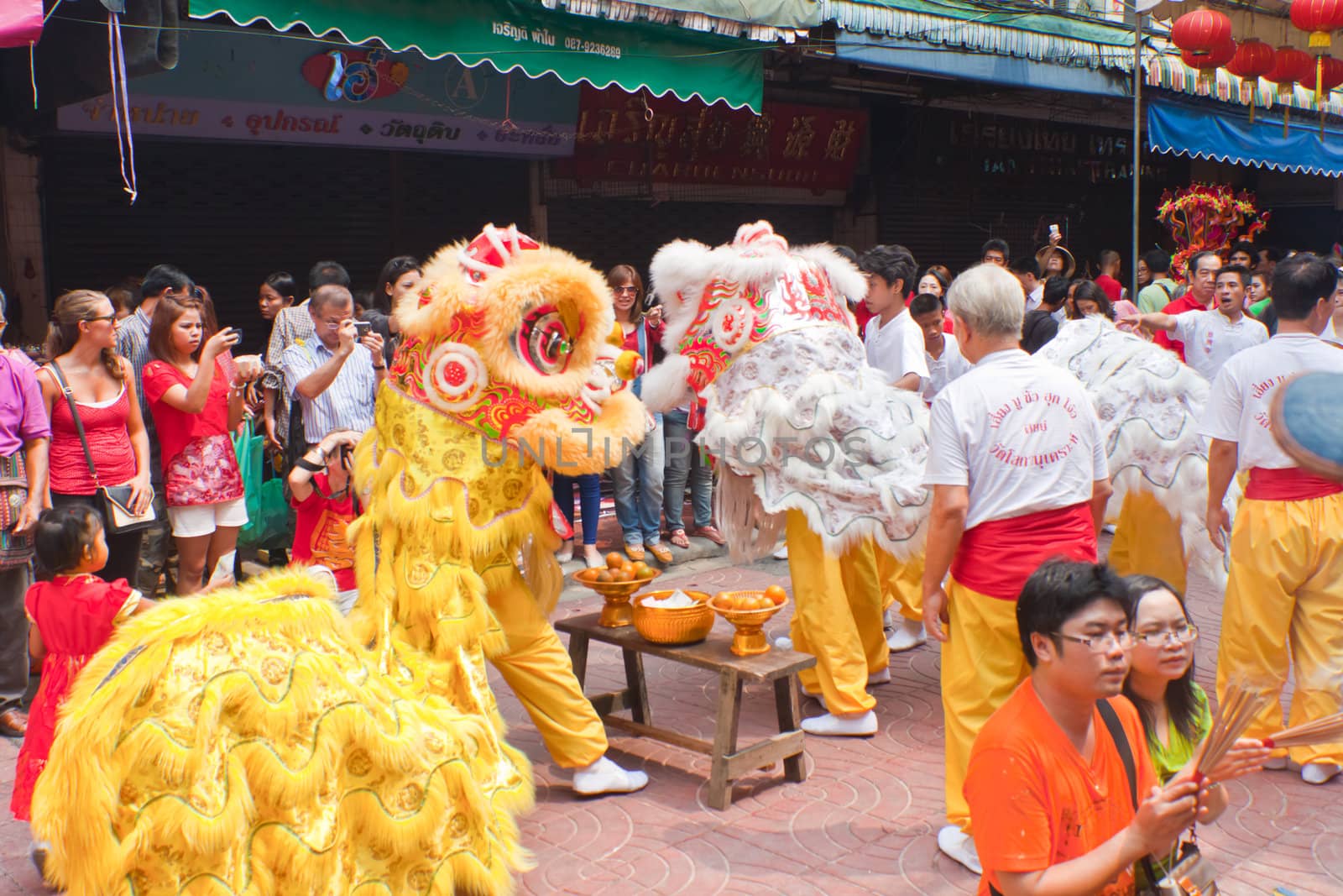 BANGKOK,Chinatown/THAILAND-February 10:Chinese New Year traditions Chinese New Year Celebrations on February 10, 2013 in BANGKOK  by nikky1972