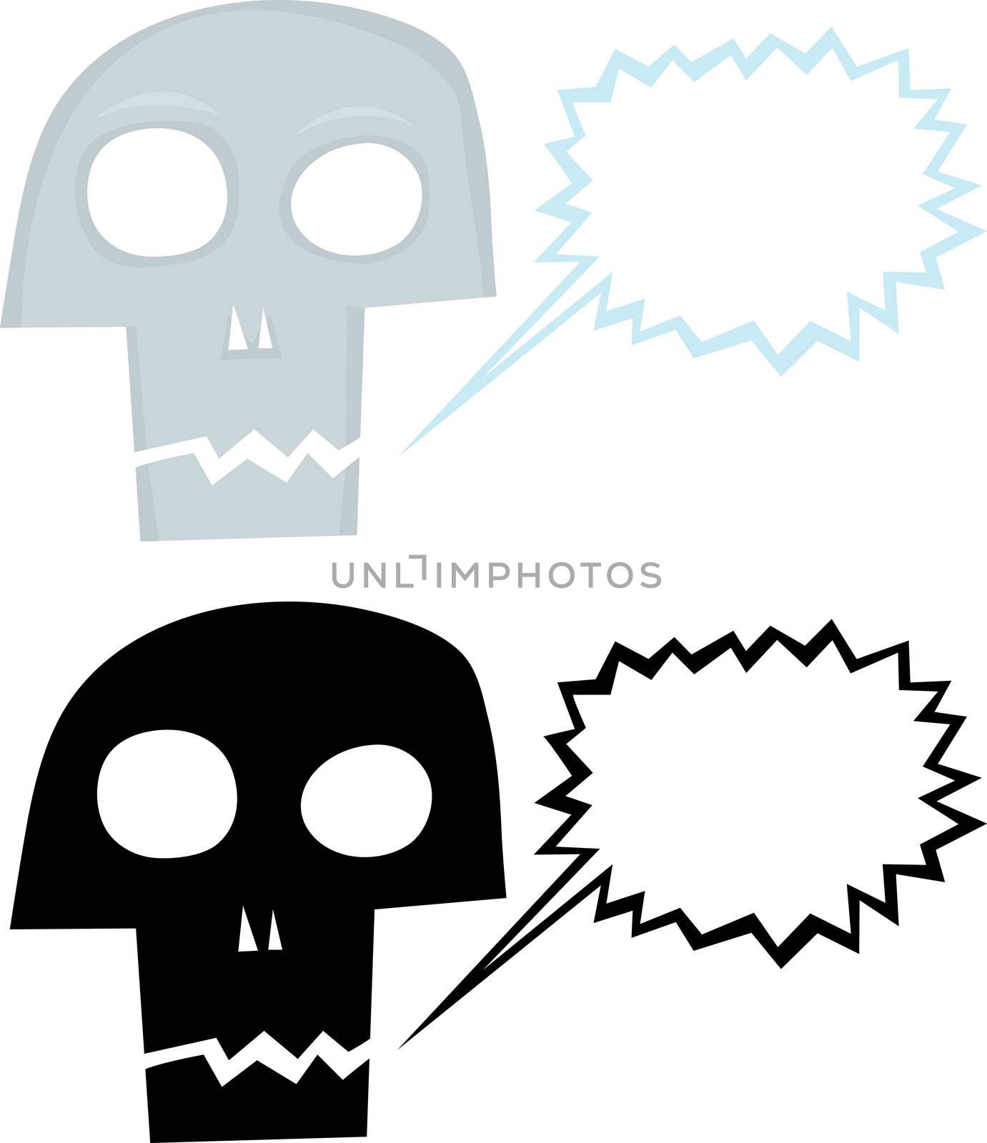 Talking Cartoon Skull by TheBlackRhino