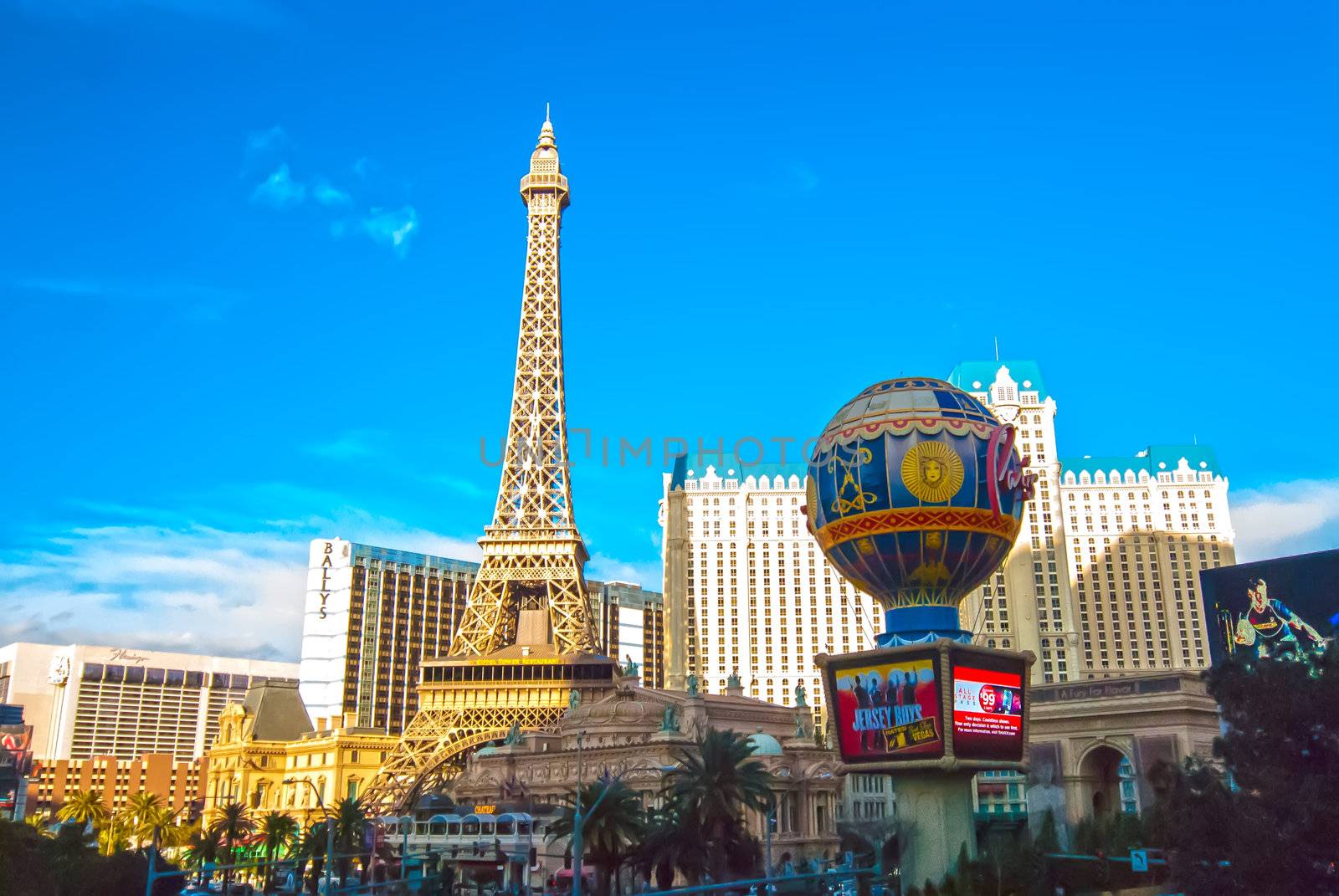 World famous Vegas Strip in Las Vegas, Nevada as seen on February 6, 2013. Stretching 4.2 miles, the Strip is home to the largest hotels and casinos in the world.