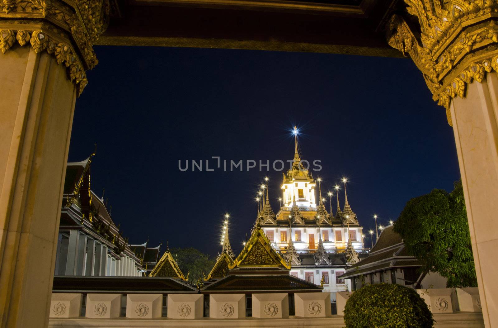 Wat Ratchanatdaram Worawihan Temple, Bangkok Thailand by siraanamwong