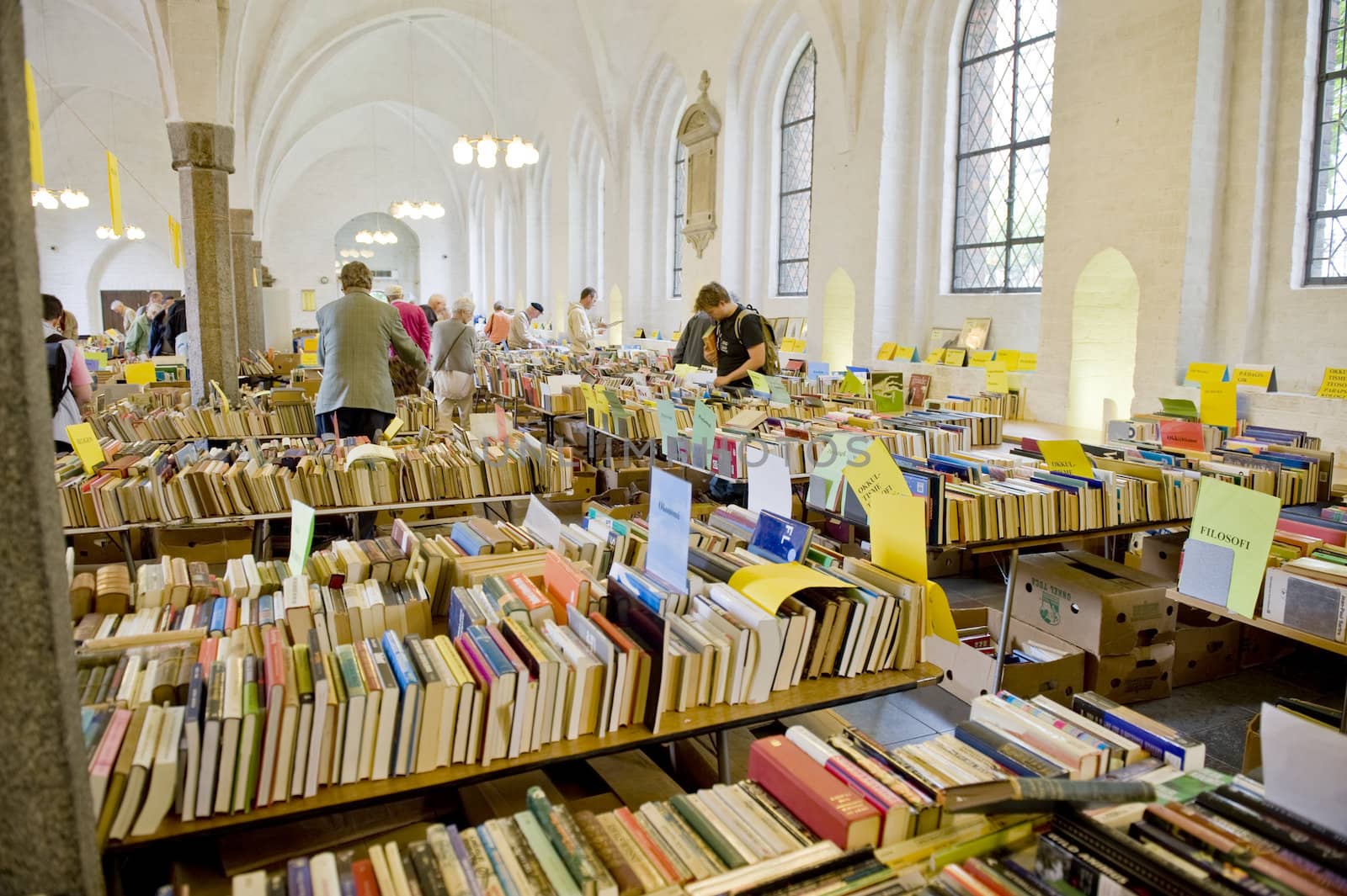 Old book sale in Copenhagen, Denmark. Taken on June 2012.