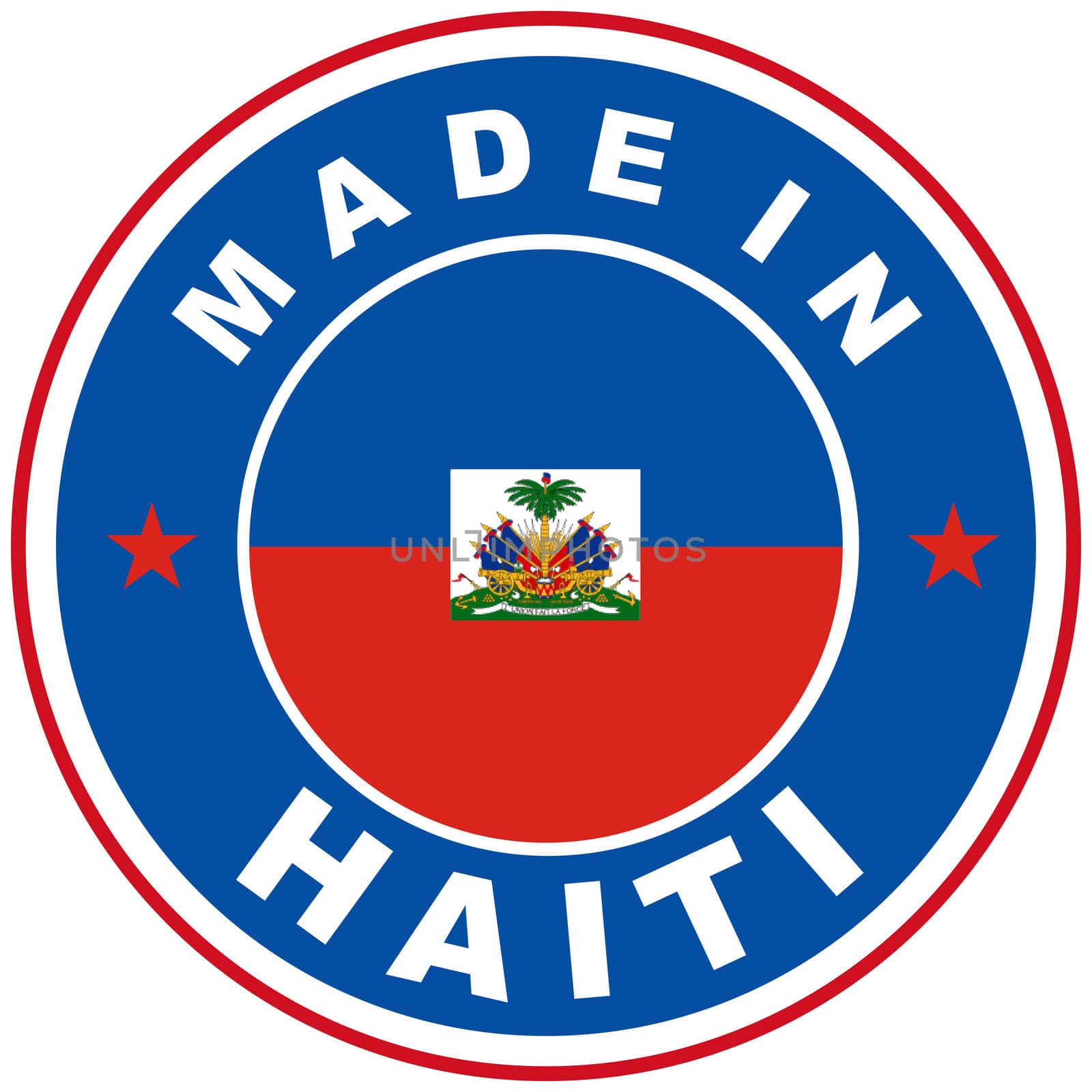 very big size made in haiti country label