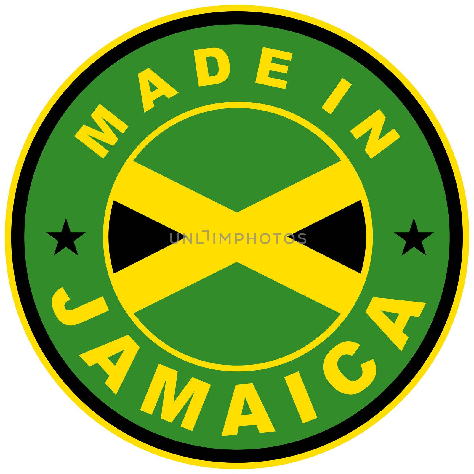 very big size made in jamaica country label