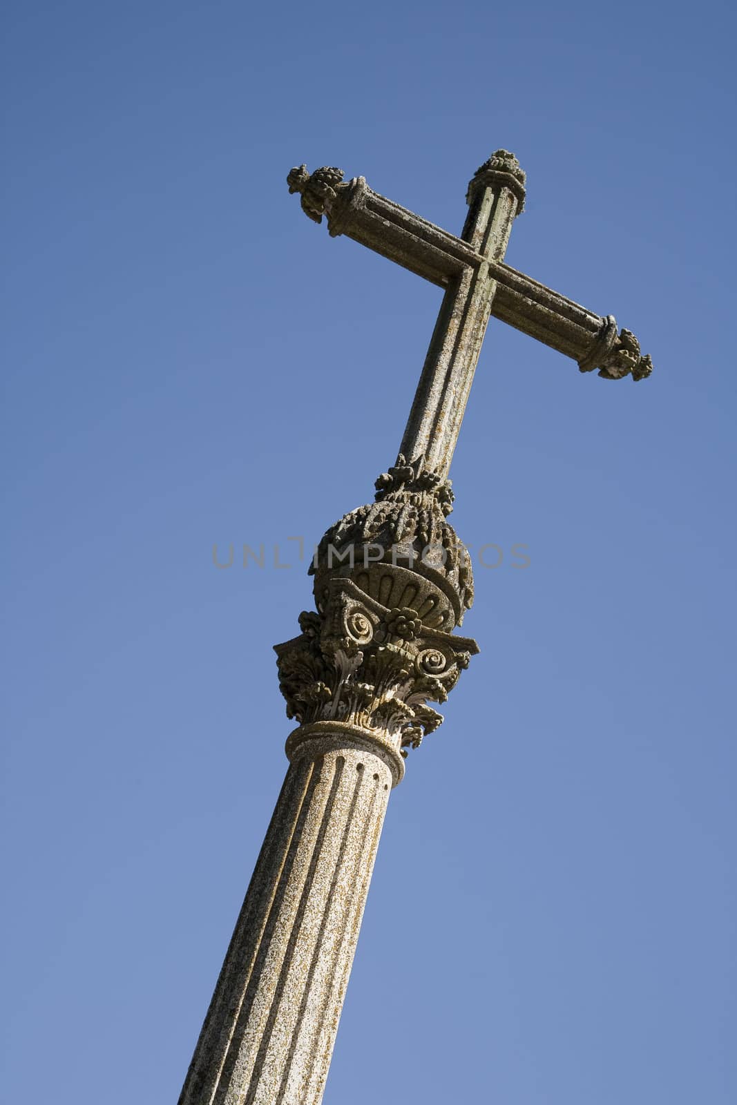 Cross against blue sky by ABCDK