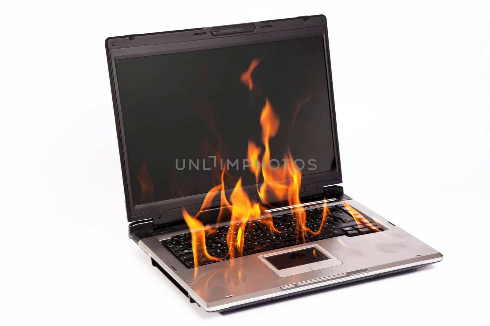 Burning Laptop by RawGroup
