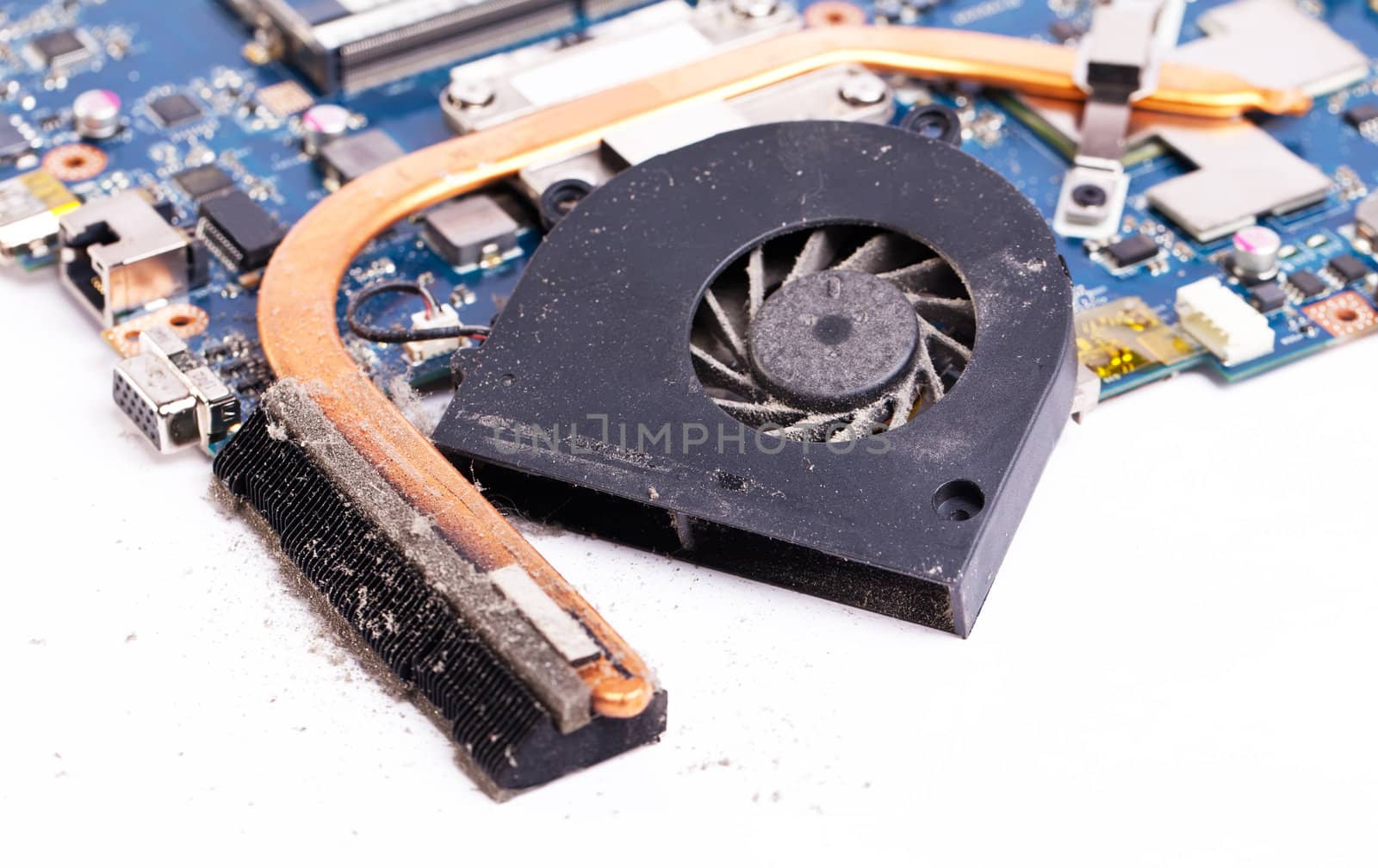 Dirty laptop cooling system inside by RawGroup