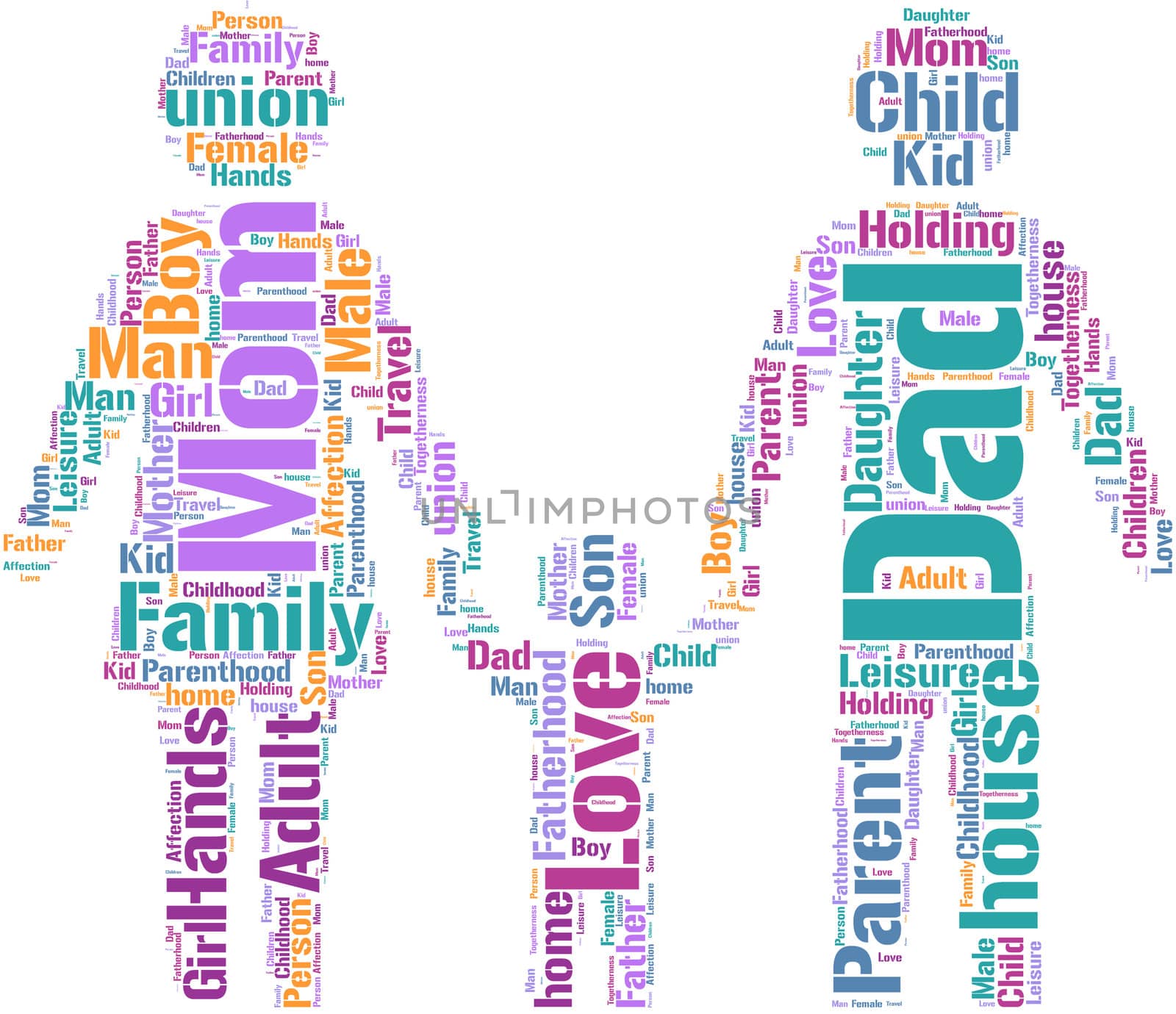 Family concept pictogram tag cloud by lifeinapixel