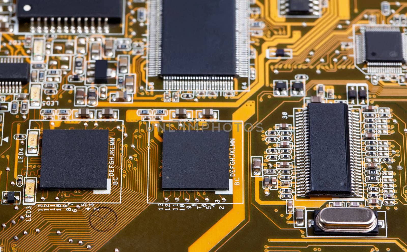 Laptop motherboard yellow by RawGroup