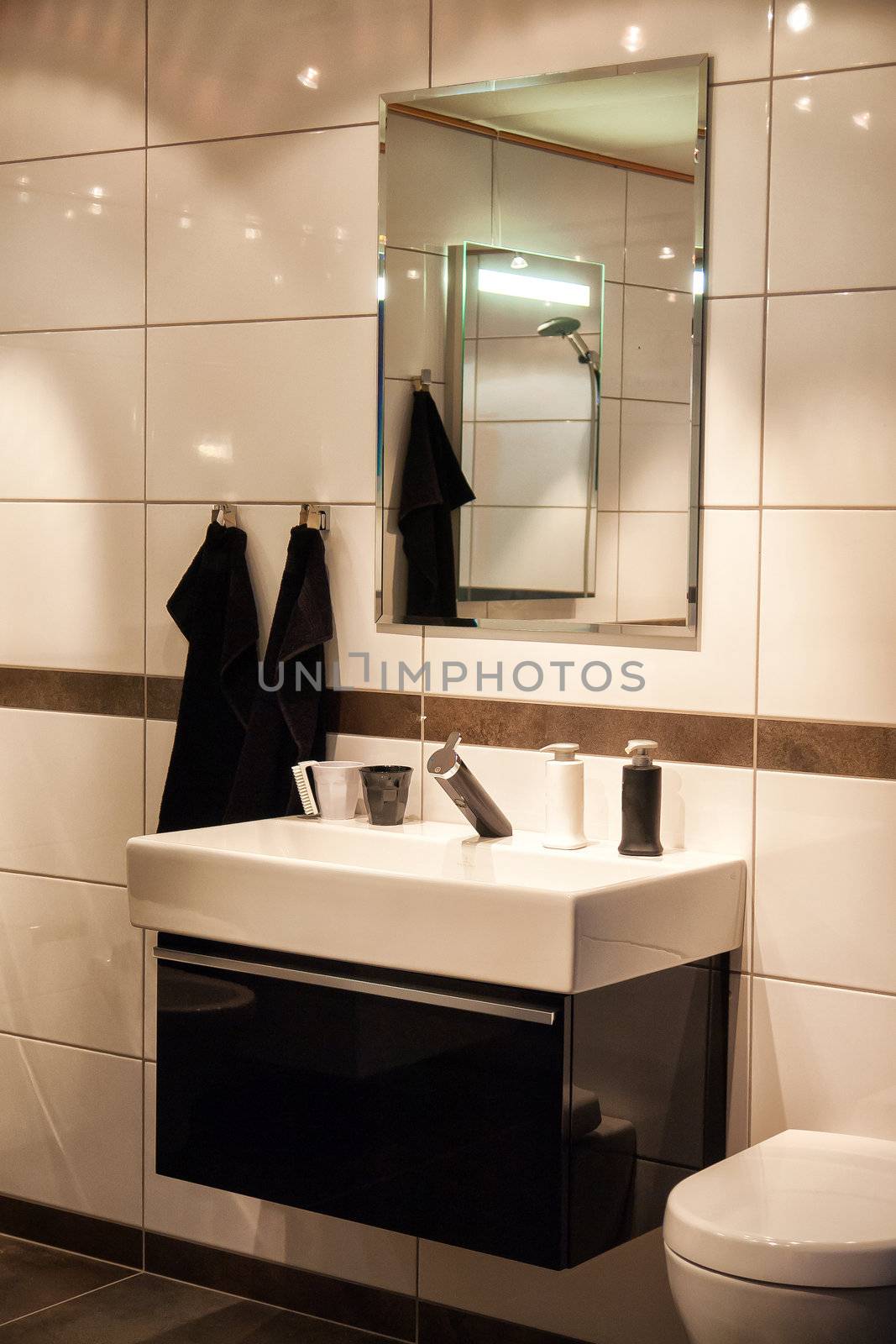 Beautiful Large Bathroom in Luxury New Home by Ronyzmbow