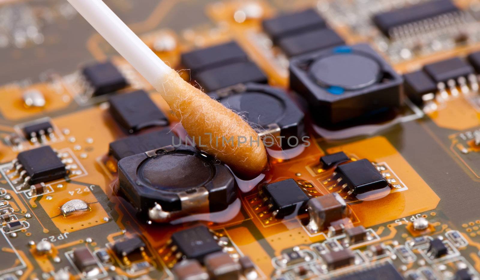 Motherboard with cotton stick by RawGroup