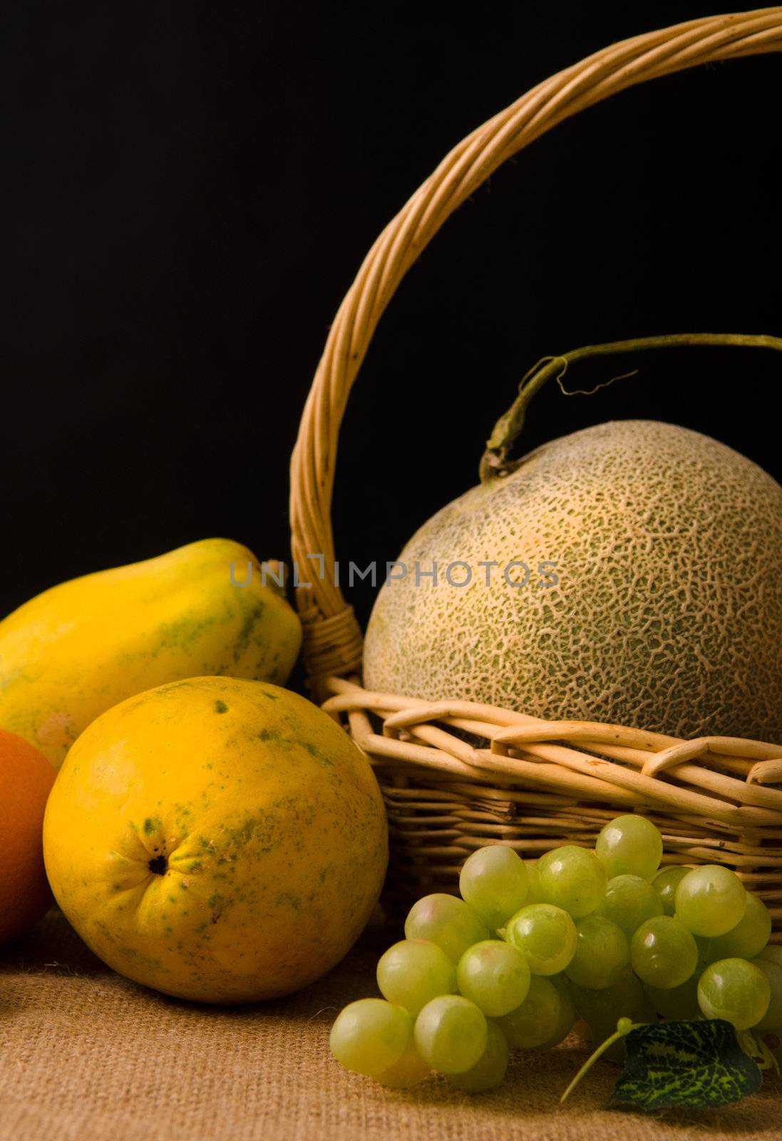 group fruits in dark background by yuliang11
