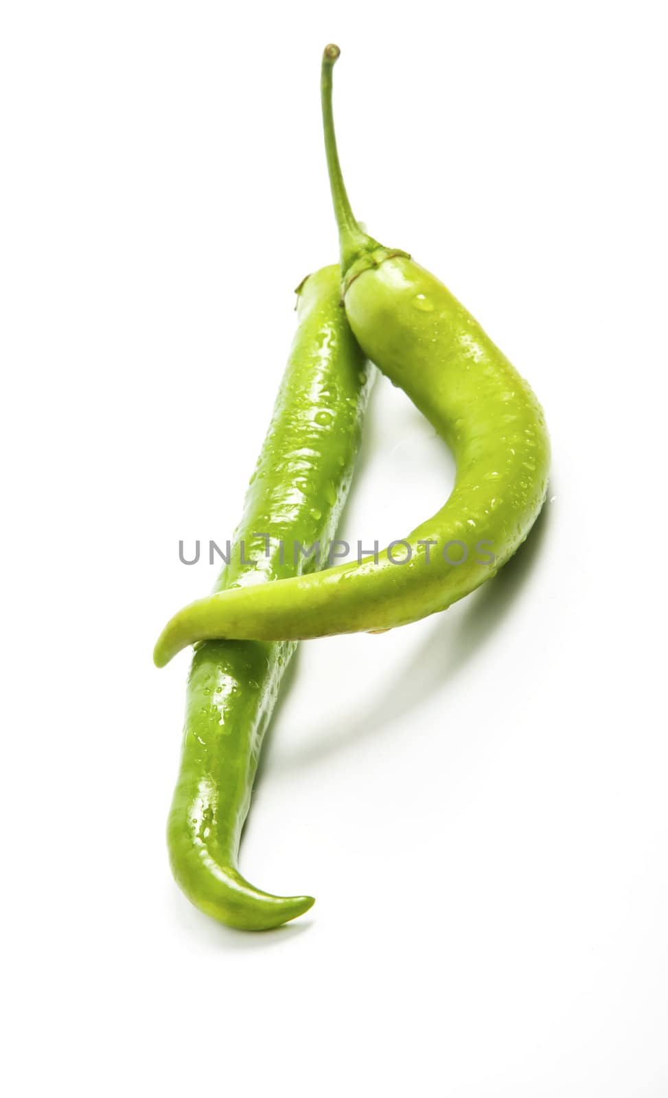Green chili peppers composition by RawGroup