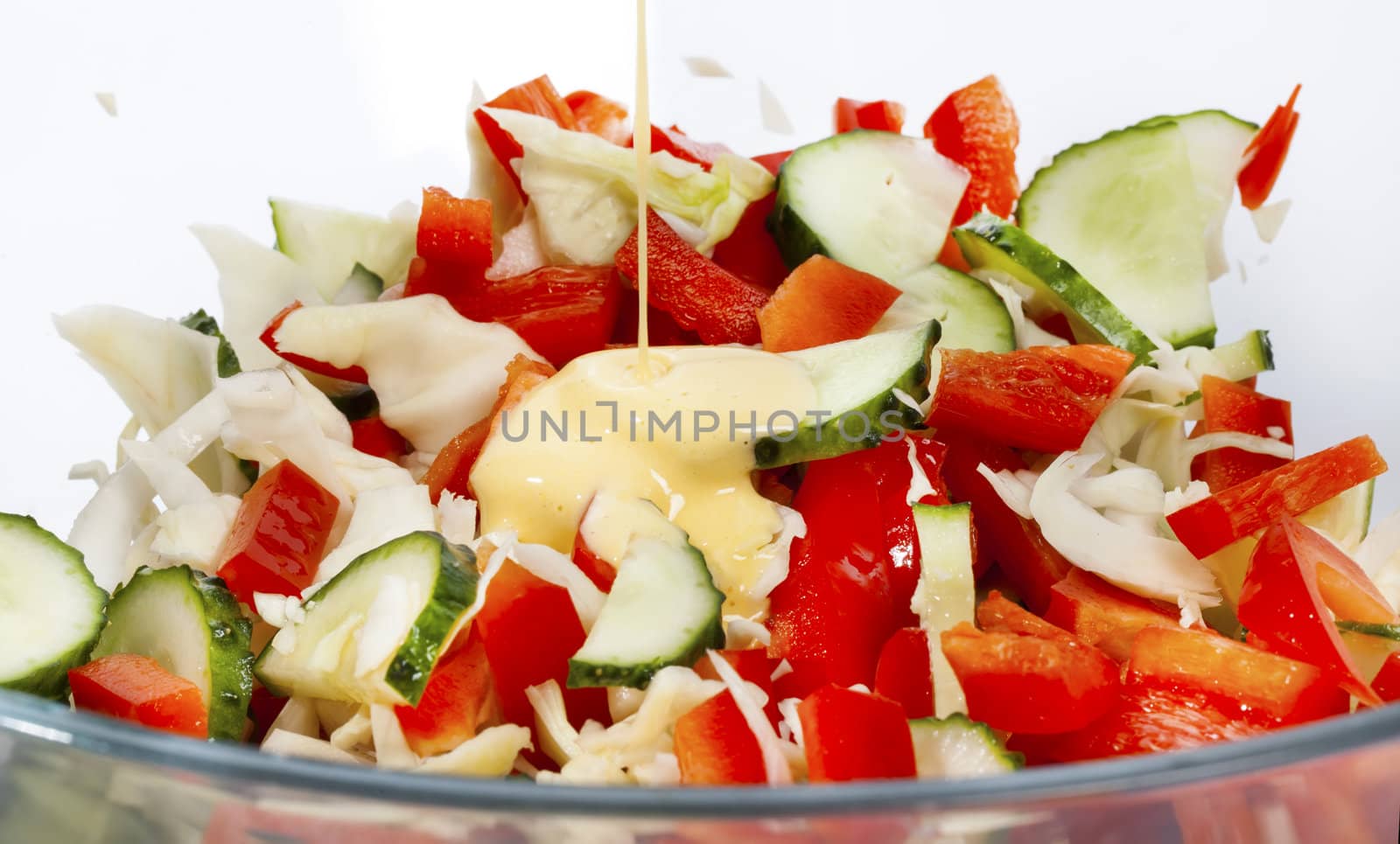 Vegetable mix salad with mayonnaise by RawGroup