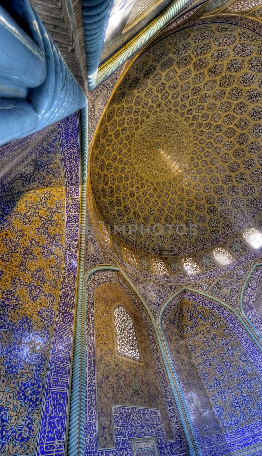 interior of a Mosque in Esfahan, Iran