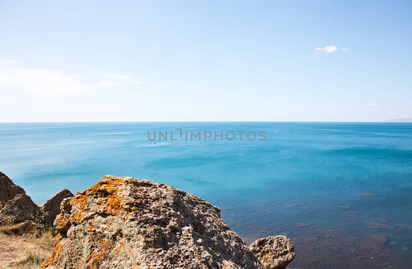 Crimean rocks near Kara Dag mountain