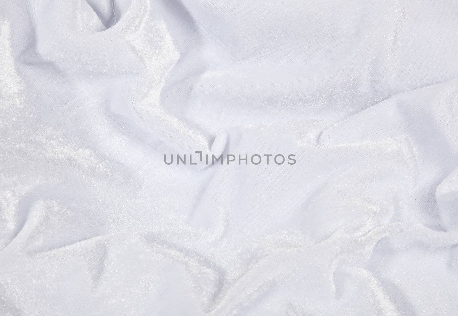 White velvet fabric backround pattern