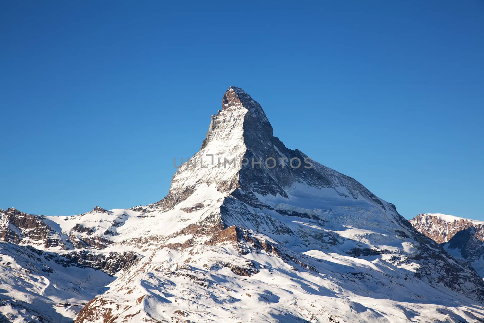 Matterhorn mountain top in Switzerland