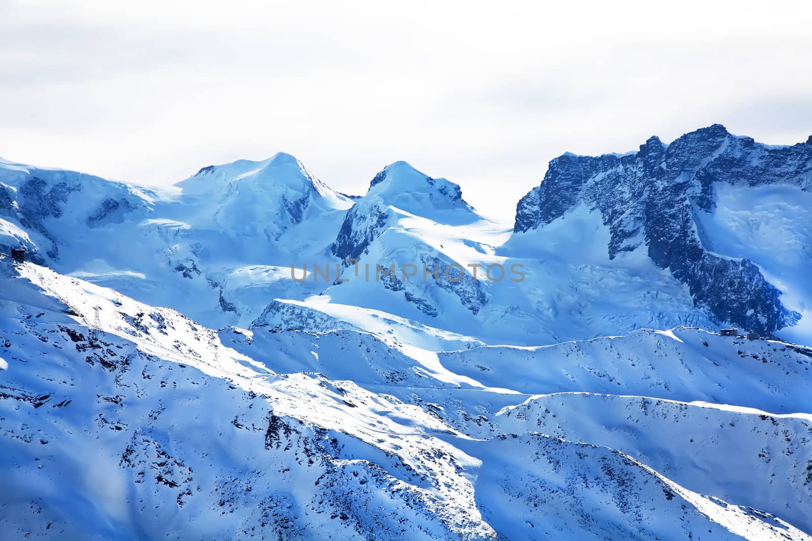 Snow winter landscape in winter in Switzerland by RawGroup