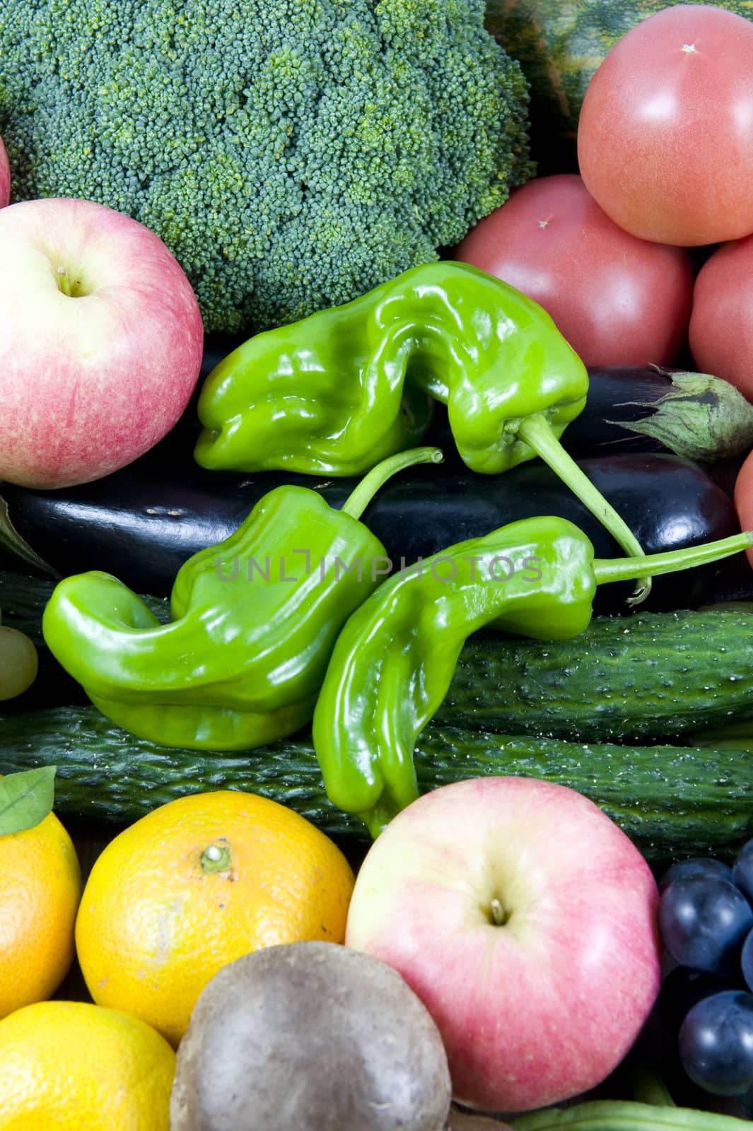 Assortment of fruit and vegetable